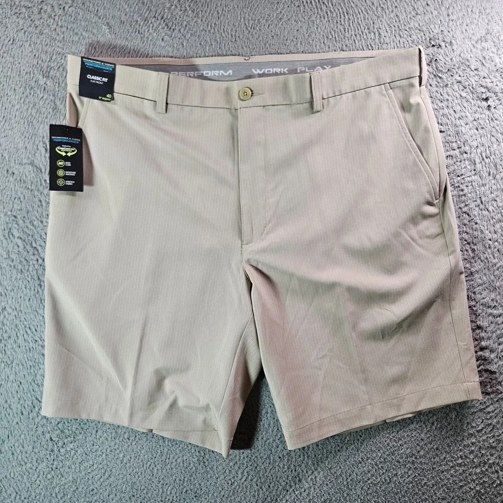 NWT Roundtree‎ & Yorke Performance Shorts Men 40 x 9